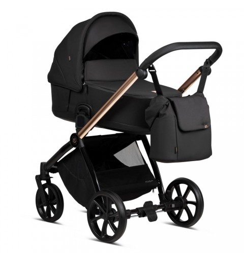 Tutis Mio3+ Black Collection - wózek wielofunkcyjny, zestaw 2w1 z opcją 3w1 i 4w1 | Rose Gold 292